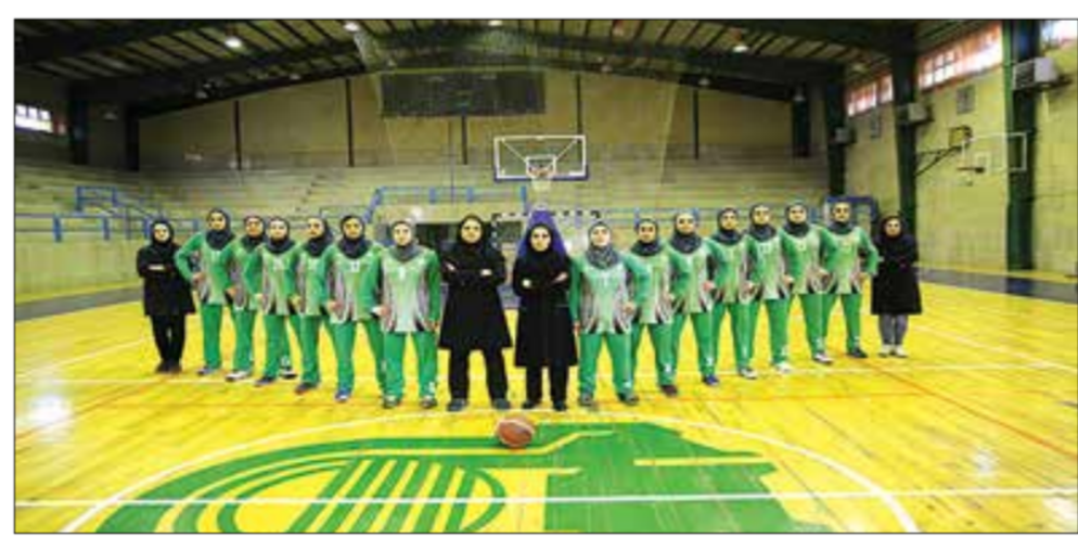 حضور بازیکنان تیم بسکتبال دختر باشگاه ذوب آهن در تیم استان اصفهان