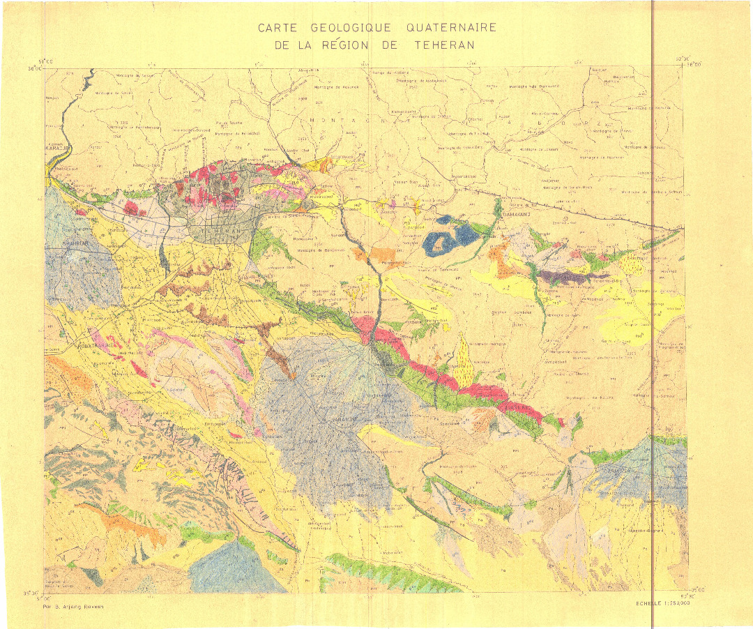 رونمایی از نخستین نقشه کواترنری تهیه شده در کشور بر پایه یک سند تاریخی