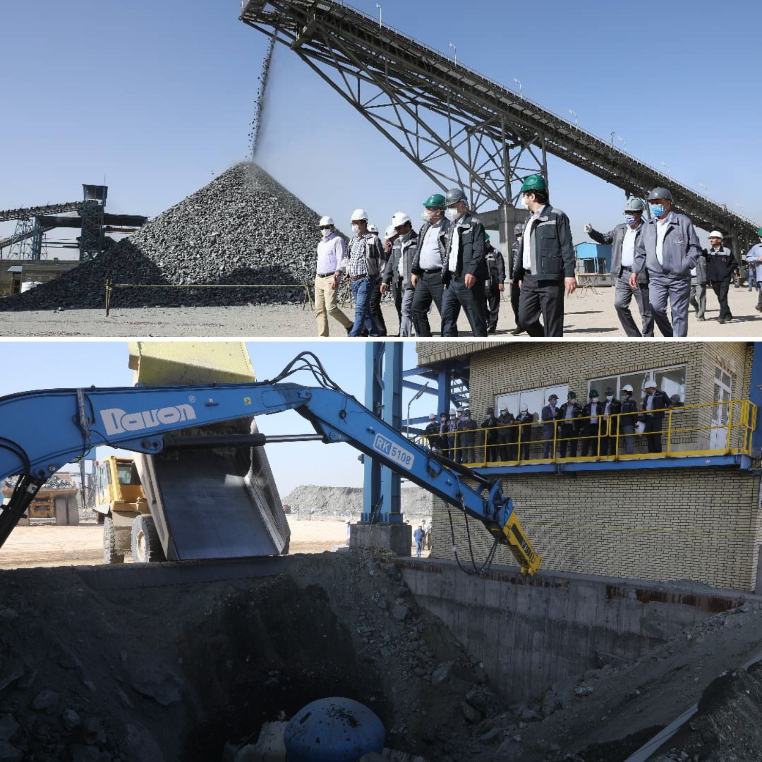 بازدید ملارحمان از واحد خردایش شماره ۲ شرکت معدنی و صنعتی گل‌گهر به عنوان بزرگترین مدار خردایش سنگ شکنی خاورمیانه