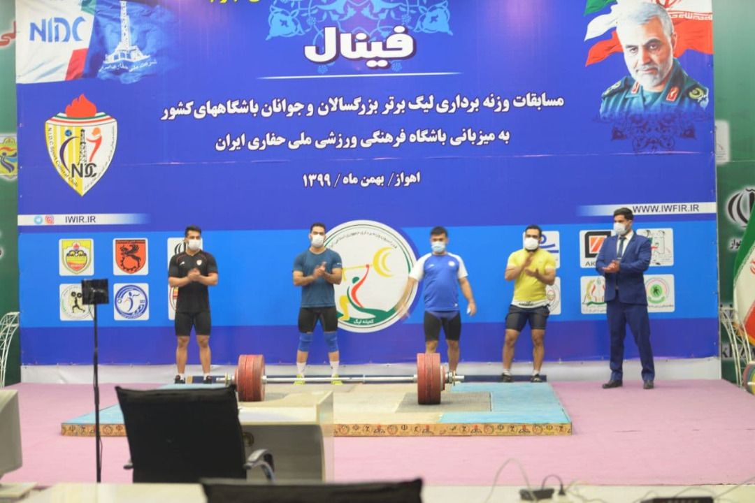 قهرمانی دسته ۸۱ کیلوگرم لیگ برتر وزنه‌ برداری به فولاد خوزستان رسید